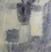 GORDON STUART oil on board - entitled 'Brushes in a Pot', 28 x 28cms Provenance: estate of Mair