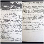 SIR KYFFIN WILLIAMS RA an A4 handwritten letter on artist's headed paper with Pwllfanogl address -