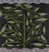 SCOTTIE WILSON RSA RSW (1889-1972) mixed media on paper - Tree of Life, signed, 47.5 x 45cms