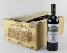 TWELVE BOTTLES OF CHATEAU LEOVILLE BARTON 2001 ST JULIEN, ASJC, 750ml, 12.5% vol, in original wooden