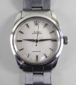 ROLEX OYSTER ROYAL PRECISION STAINLESS STEEL WRISTWATCH, ref. 6427, circa 1959, serial no. 45xxx,