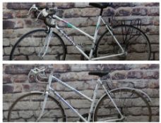TWO PEUGEOT LADIES BICYCLES, silver 21