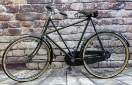RALEIGH CROSS-FRAME ROADSTER BICYCLE, green 26