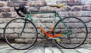 JOE WAUGH RACING BICYCLE, green and orange ombre 20