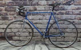 UNKNOWN MAKER GENTS BICYCLE, resprayed blue 25