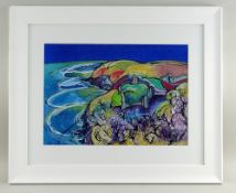 DORIAN SPENCER-DAVIES watercolour - 'Llanstephan', signed and dated verso 2015, 28.5 x 40cms