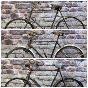 THREE VINTAGE GENTS BICYCLES, comprising black Raleigh 21