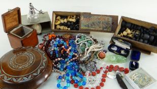 ASSORTED JEWELLERY & COLLECTABLES comprising costume and dress jewellery including beads,