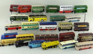 ASSORTED DIECAST BUSES and TANKERS, mostly E.F.E. models, including 3x Harrington Cavalier
