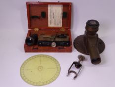 MARINE INSTRUMENTS LIMITED VINTAGE DISTANCE METER, marked for 'H Hughes & Son London', brass British