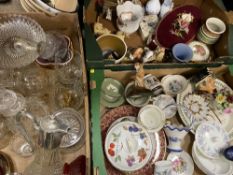 PORTMEIRION BOTANICAL, Royal Worcester Evesham, Wedgwood Jasperware, glass claret jug and a large