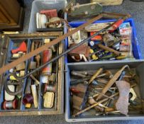VINTAGE TOOL CHEST WITH CONTENTS also three other boxes of similar, electrical publications ETC,