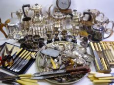 TEA SERVICE ITEMS - matching tea and coffee pot, other tea service items, Walker & Hall toast