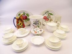 COALPORT TEAWARE, Portmeirion and Worcester tableware, H & K jug, Radford vase, the Coalport being
