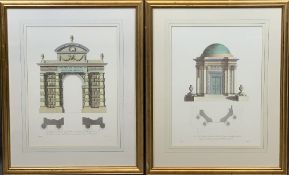ARCHITECTURAL TYPE PRINTS (4), 45 x 34cms