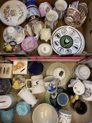 ROYAL WINTON & OTHER CERAMICS including Delft, Staffordshire teaware, Eisteddfod commemorative