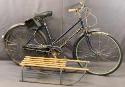 VINTAGE LADY'S RALEIGH BICYCLE and a child's sledge
