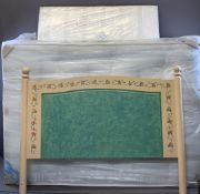 DIVAN DOUBLE BED 4FT 6IN X 6FT 3IN, still in packaging and two double headboards