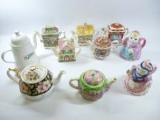 SADLER NOVELTY TEAPOTS - Robin Hood, Romeo & Juliet, ETC. Also, Royal Albert and other teapots