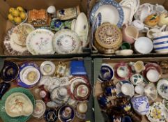 COPPER LUSTRE, cabinet cups and saucers, Limoges type decorative china and a large quantity of