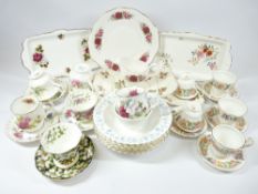 TEAWARE - Royal Albert Poppy, Paragon 'Country Lane' and other assorted