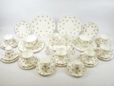 TEAWARE - Duchess Pink Rose pattern, approximately 35 pieces