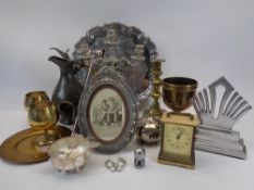 MIXED EPNS, BRASS & PEWTER WARE COLLECTABLES