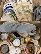 JAPANESE FISH, DOULTON SERIESWARE & OTHER DECORATIVE WALL PLATES, mixed table and cabinet crockery