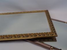 GILT FRAMED WALL MIRRORS (2) - 74 x 52cms the largest