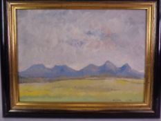 SEIRIOL DAVIES oil on board - loose title verso 'Golygfa O'r Eifl O Ymyl Bethel', signed lower
