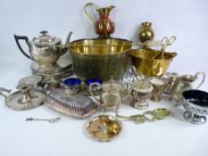 BRASS SWING HANDLED PAN, other brassware, EPNS, ETC