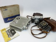 VINTAGE CAMERAS - F Deckel-Munchen compur camera. Iloca II AIIa-Hamburg still camera and a Admira