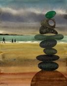 NICHOLAS FERENCZY acrylic on canvas - Sea Glass, signed bottom left, 50 x 40cms