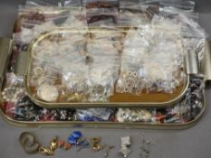 COSTUME JEWELLERY, NECKLACES & EARRINGS - 50 necklaces and 50 pairs of earrings, all individually