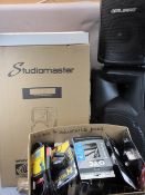 *MUSIC SHOP STOCK - new Studio Master Drive 12 passive speakers (2), CXXS 16 Studio Master channel