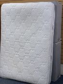 DOUBLE BED 4FT 6IN - 4 drawer divan Therapur, 66cms H, 138cms W, 198cms D