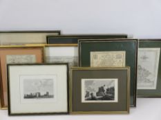 FRAMED ANTIQUE MAPS & PRINTS to include ARCHIBALD FULLARTON 'Ports & Harbours of the South Coast