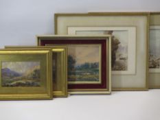 PEN, INK & WASH DRAWINGS, a pair - possibly early 19th Century, one titled 'Snowdon from Capel