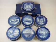 ROYAL COPENHAGEN CHRISTMAS COLLECTORS PLATES (44) - years include 1958, 1959, 1960 - 1969, 1970 -