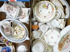 VINTAGE TEA & DINNERWARE, Noddy and Yogi Bear nursery China, ETC (2 boxes)