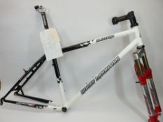 ROCKY MOUNTAIN BLIZZARD 18IN CYCLING FRAME, new and used parts, ETC, the frame marked 'Reynolds