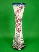 MOORCROFT 'Rosebay Willow Herb' vase by Rachel Bishop - 40.5cms H, impressed and painted factory