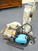 KIRBY VACUUM CLEANER - with boxed and loose quantity of attachments, electric steam cleaner and a