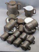 LANCASTER VITRAMIC HORNSEA POTTERY, TEA & COFFEE SET - 30 pieces Palatine 1977