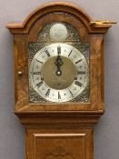 ELLIOTT OF LONDON WALNUT CASED GRANDMOTHER CLOCK - having pierced gilt mask spandrels and silvered