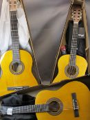 *MUSIC SHOP STOCK - Classical guitars (3) by Stagg including a full size model SCL50 4/4 - NAT,