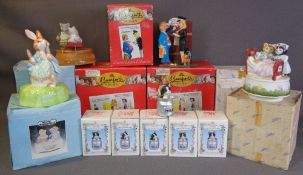 SCHMID boxed wind-up models, Regency Fine Arts 'Garden Friends' collection and Bamforth novelty