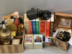 CAMERAS - Pentax SFX, Polaroid, Chinon and miscellaneous items including soda syphon, Mr Pickwick