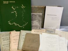 EPHEMERA - Welsh Office Atlas circa 1977, portfolio of Welsh Ordnance Survey maps, portfolio of