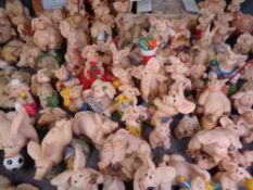 'PIGGIN' by David Corbridge, very large assortment of figures, clock ETC, approximately eighty